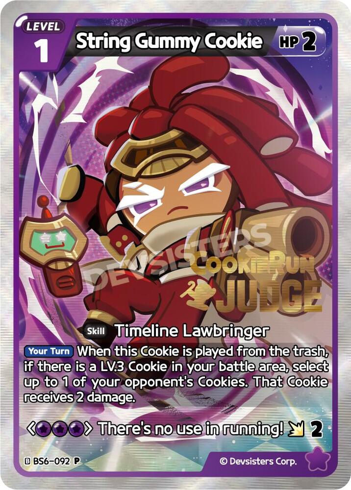 String Gummy Cookie, Promotion Cards BS6-092