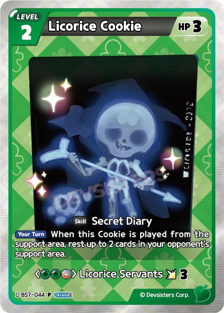 Licorice Cookie (BS11 Release Event), Promotion Cards BS7-044