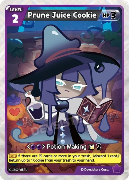 Prune Juice Cookie, Promotion Cards BS9-113