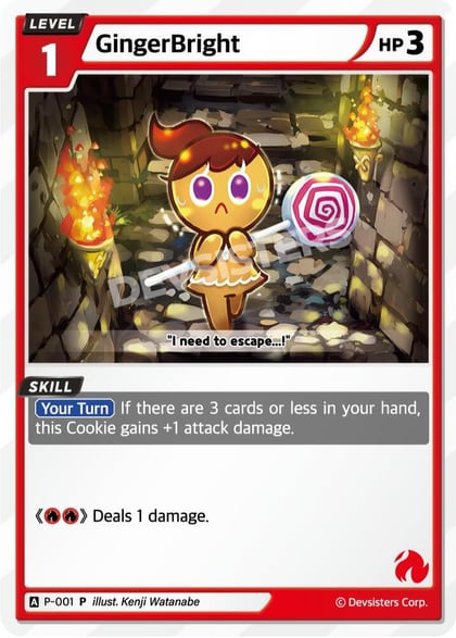 GingerBright (001), Promotion Cards P-001