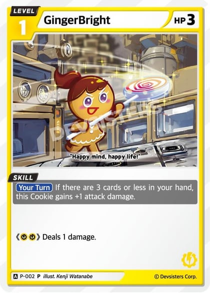 GingerBright (002), Promotion Cards P-002