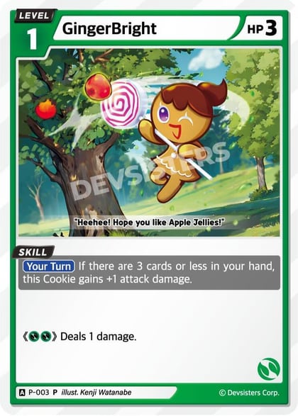 GingerBright (003), Promotion Cards P-003