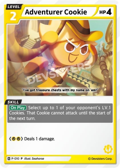 Adventurer Cookie (010), Promotion Cards P-010