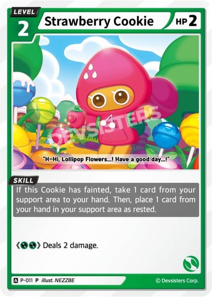 Strawberry Cookie, Promotion Cards P-011