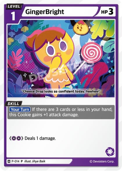 GingerBright (014), Promotion Cards P-014