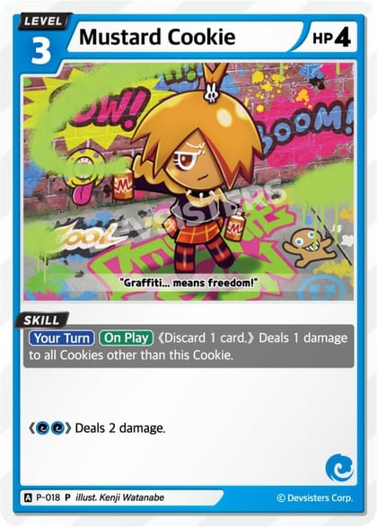 Mustard Cookie (018), Promotion Cards P-018