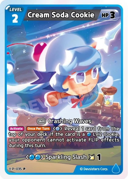 Cream Soda Cookie (035), Promotion Cards P-035