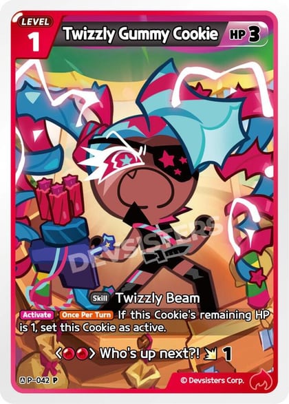 Twizzly Gummy Cookie (042), Promotion Cards P-042