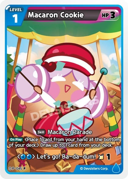 Macaron Cookie, Promotion Cards P-045