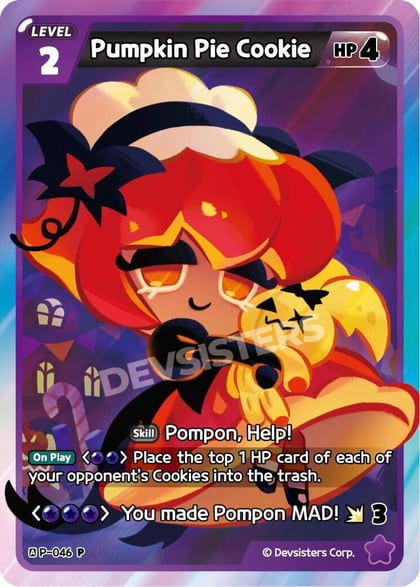 Pumpkin Pie Cookie, Promotion Cards P-046