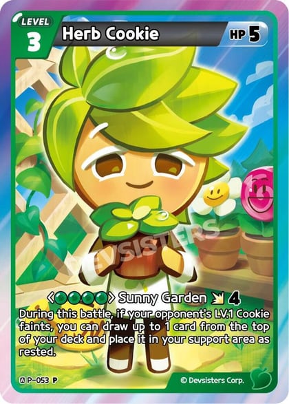Herb Cookie, Promotion Cards P-053