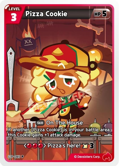 Pizza Cookie, Promotion Cards P-065