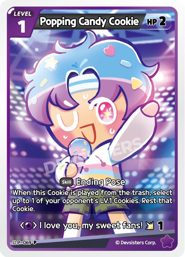 Popping Candy Cookie, Promotion Cards P-069