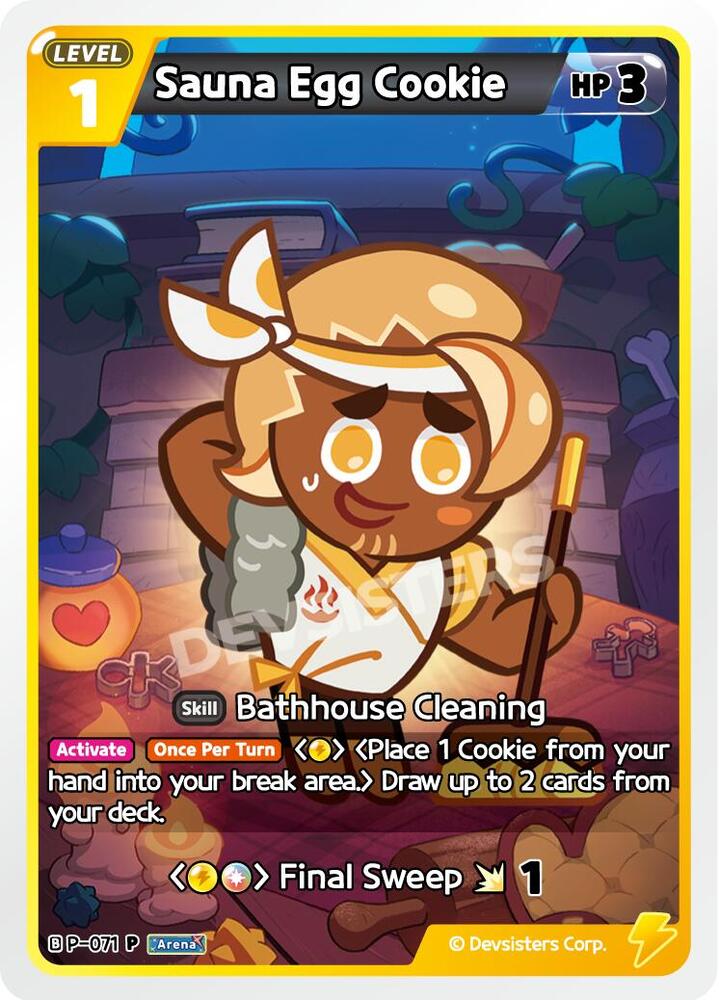 Sauna Egg Cookie, Promotion Cards P-071