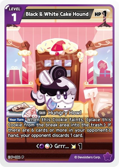 Black & White Cake Hound, Promotion Cards P-086