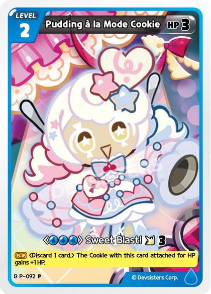 Pudding a la mode Cookie (092), Promotion Cards P-092