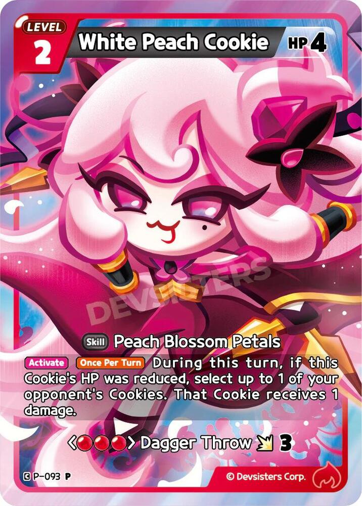 White Peach Cookie, Promotion Cards P-093