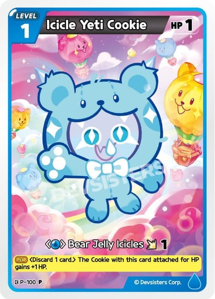 Icicle Yeti Cookie, Promotion Cards P-100