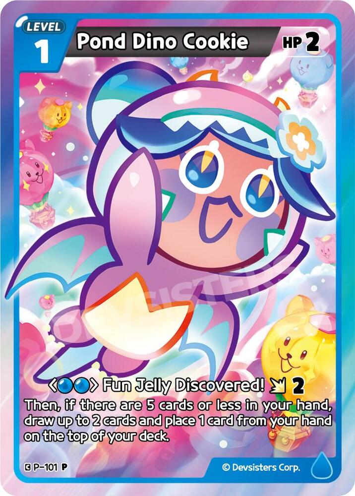 Pond Dino Cookie, Promotion Cards P-101