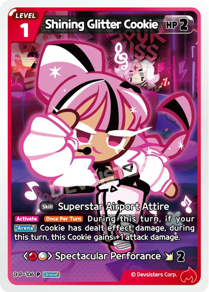 Shining Glitter Cookie, Promotion Cards P-106