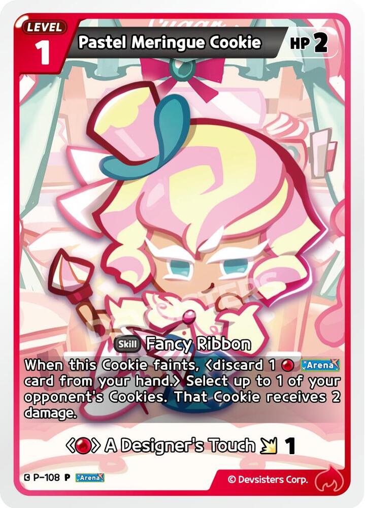 Pastel Meringue Cookie, Promotion Cards P-108
