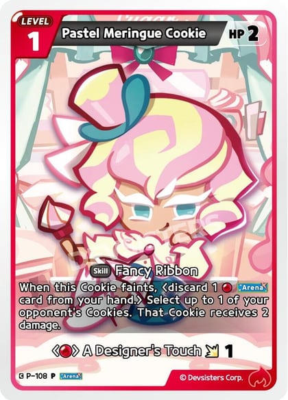Pastel Meringue Cookie, Promotion Cards P-108