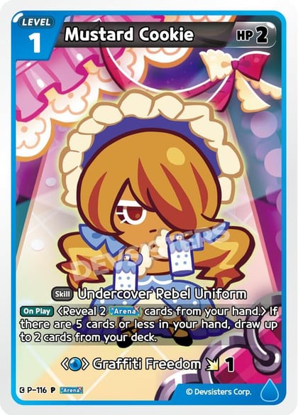 Mustard Cookie (116), Promotion Cards P-116