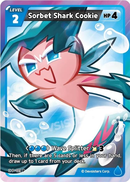 Sorbet Shark Cookie, Promotion Cards P-123