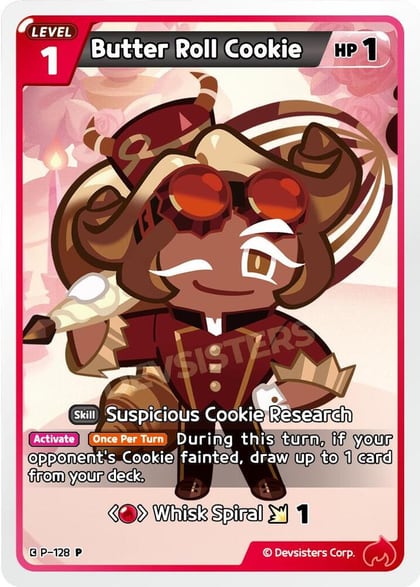 Butter Roll Cookie, Promotion Cards P-128