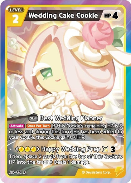 Wedding Cake Cookie, Promotion Cards P-129