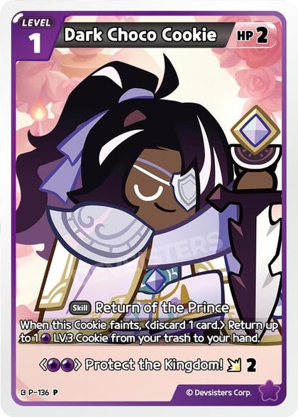 Dark Choco Cookie, Promotion Cards P-136