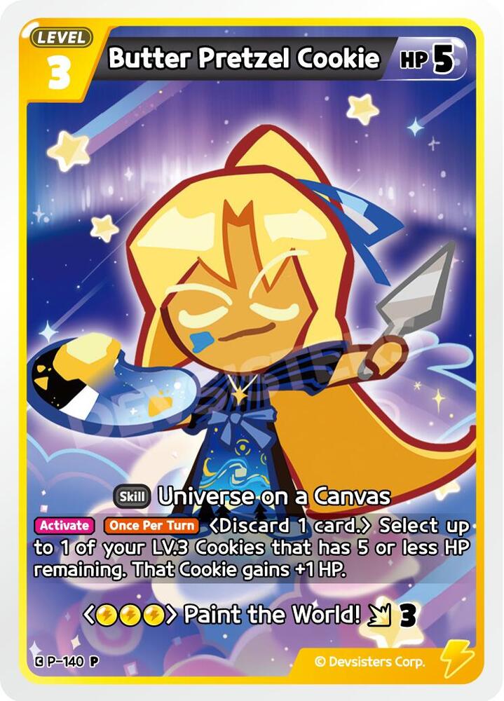 Butter Pretzel Cookie, Promotion Cards P-140