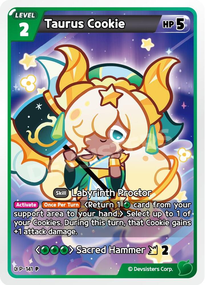 Taurus Cookie, Promotion Cards P-141