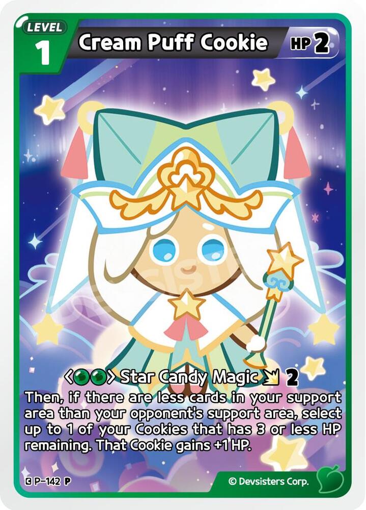 Cream Puff Cookie, Promotion Cards P-142