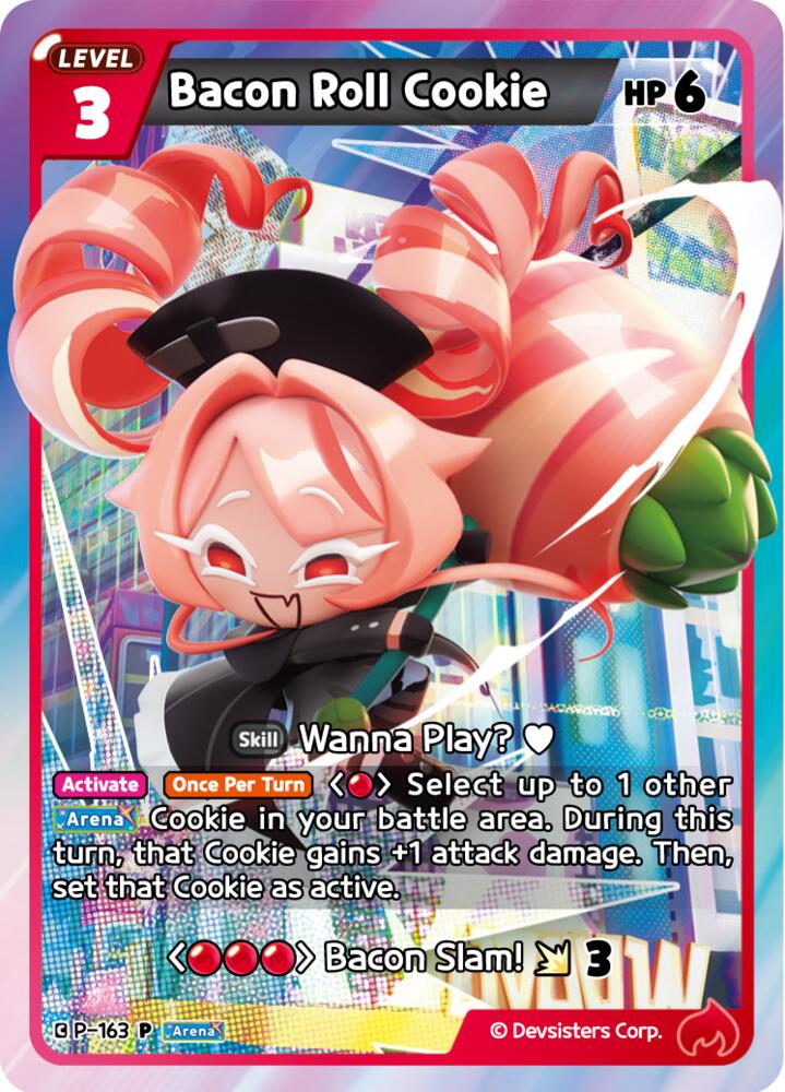Bacon Roll Cookie, Promotion Cards P-163