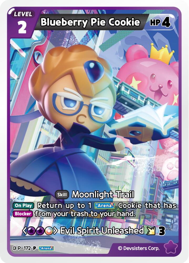 Blueberry Pie Cookie, Promotion Cards P-172