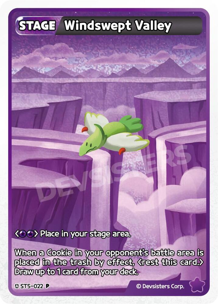 Windswept Valley, Promotion Cards ST5-022