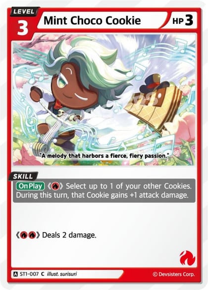 Mint Choco Cookie, Starter Deck Assortment 1 ST1-007