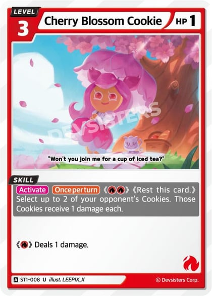 Cherry Blossom Cookie, Starter Deck Assortment 1 ST1-008