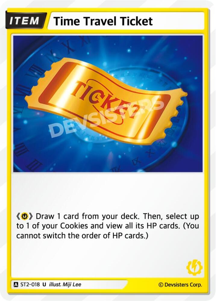 Time Travel Ticket, Starter Deck Assortment 1 ST2-018