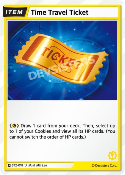 Time Travel Ticket, Starter Deck Assortment 1 ST2-018