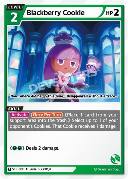Blackberry Cookie, Starter Deck Assortment 1 ST3-005