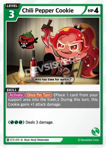 Chili Pepper Cookie, Starter Deck Assortment 1 ST3-015