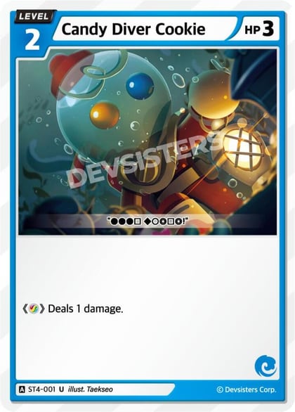 Candy Diver Cookie, Starter Deck Assortment 1 ST4-001