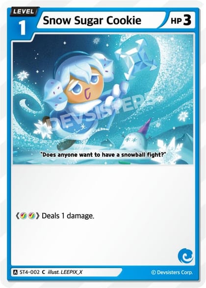 Snow Sugar Cookie, Starter Deck Assortment 1 ST4-002