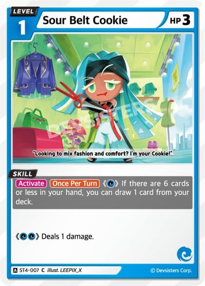 Sour Belt Cookie, Starter Deck Assortment 1 ST4-007