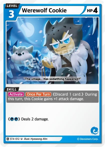 Werewolf Cookie, Starter Deck Assortment 1 ST4-012