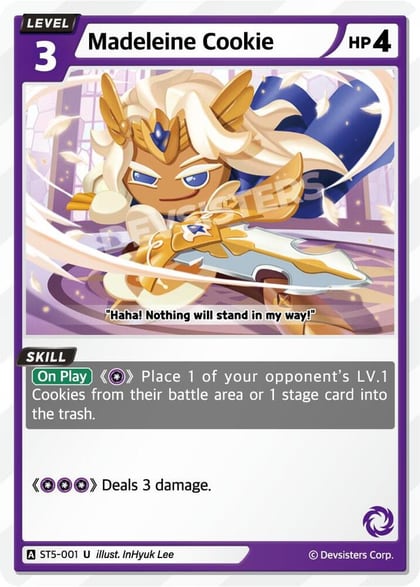 Madeleine Cookie, Starter Deck Assortment 1 ST5-001