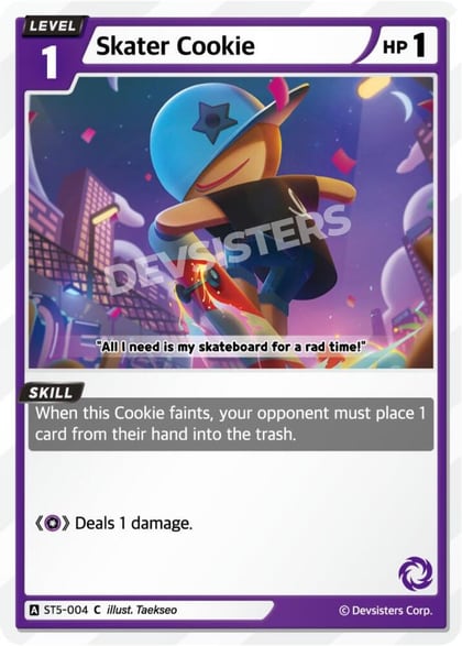 Skater Cookie, Starter Deck Assortment 1 ST5-004