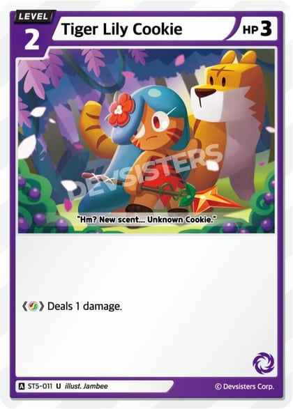 Tiger Lily Cookie, Starter Deck Assortment 1 ST5-011